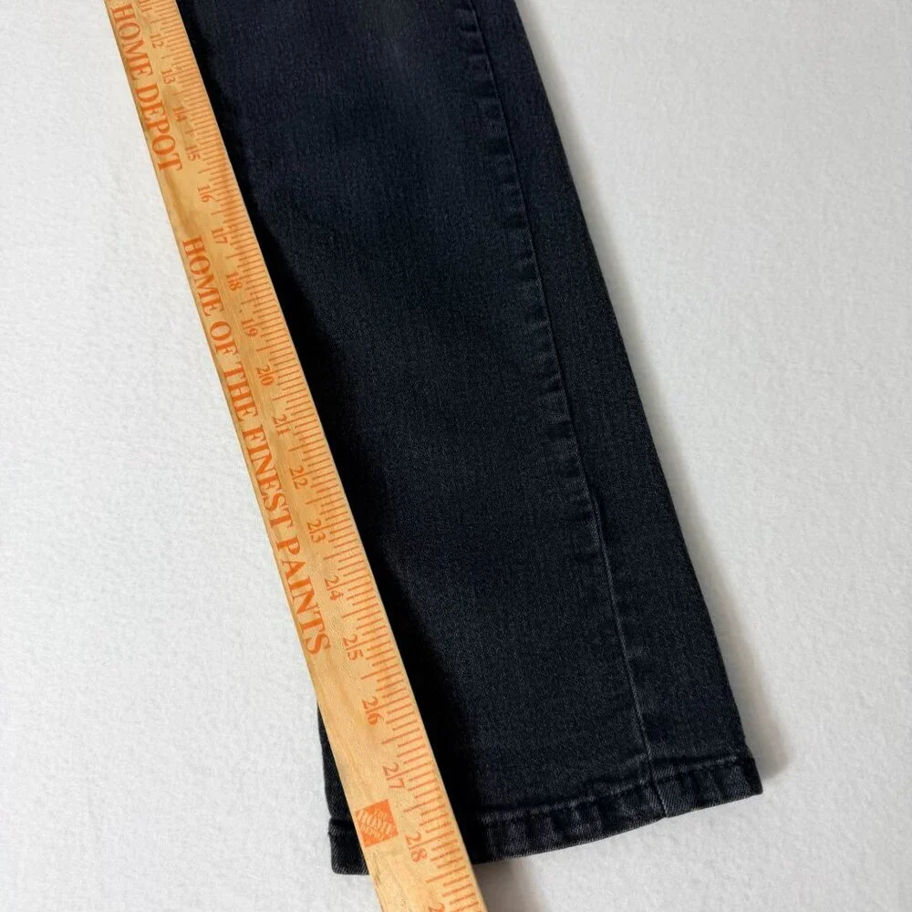 Calvin Klein Jeans Slim Straight Womens Size 16 Dark Wash Stretch Denim - Picture 9 of 14